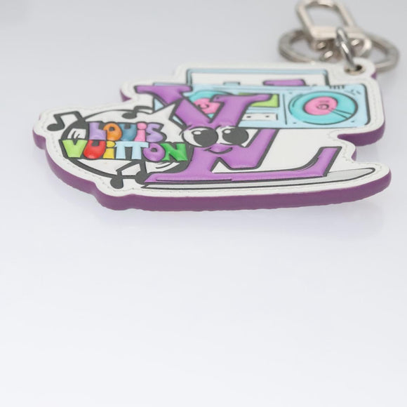 LOUIS VUITTON Monogram Comics Key Holder Purple MP3456 LV Auth 109798AM