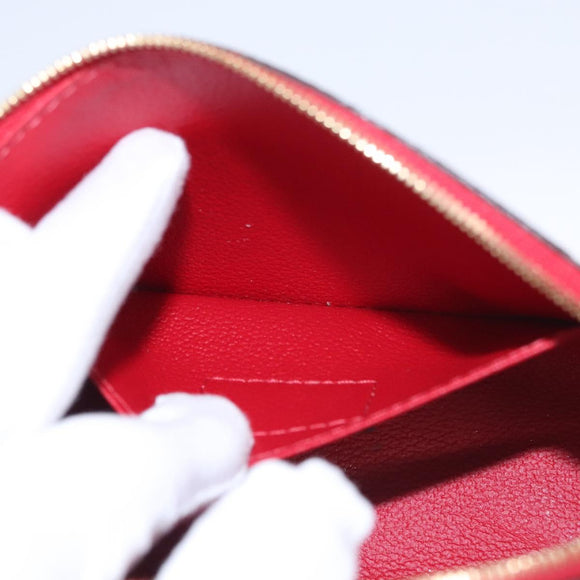 LOUIS VUITTON Monogram Empreinte Pochette Cosmetic PM Red M69414 LV Auth 109799A