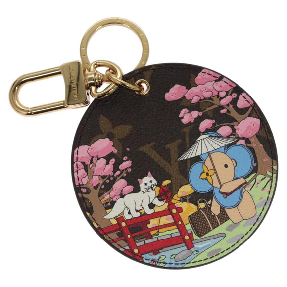 LOUIS VUITTON Monogram Porte Cre Illustre Key Ring M00499 LV Auth 109803SA