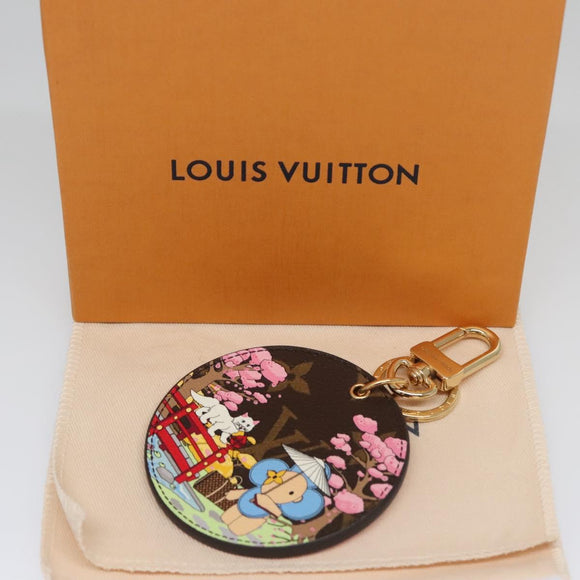 LOUIS VUITTON Monogram Porte Cre Illustre Key Ring M00499 LV Auth 109803SA