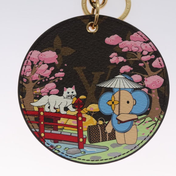 LOUIS VUITTON Monogram Porte Cre Illustre Key Ring M00499 LV Auth 109803SA