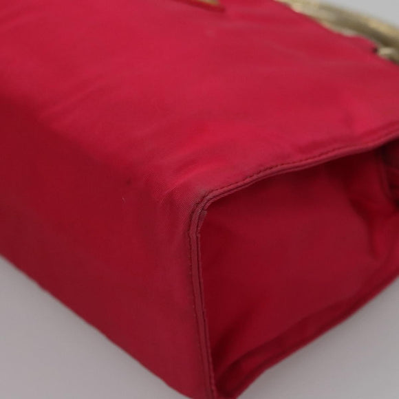 PRADA Hand Bag Nylon Pink Auth 109805