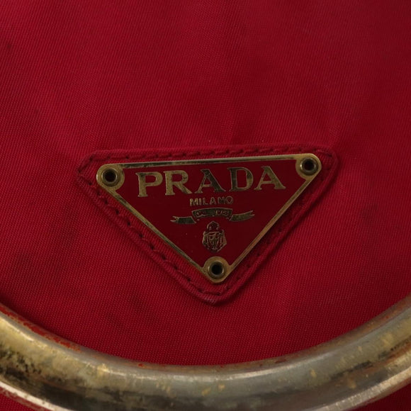 PRADA Hand Bag Nylon Pink Auth 109805