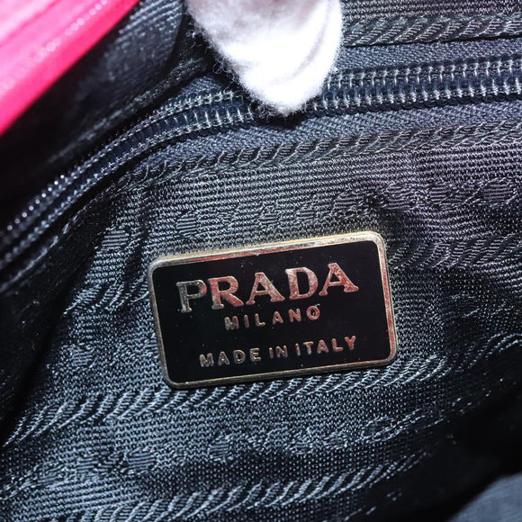 PRADA Hand Bag Nylon Pink Auth 109805