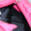 PRADA Hand Bag Nylon Pink Auth 109805-19