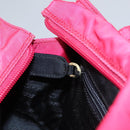 PRADA Hand Bag Nylon Pink Auth 109805-21