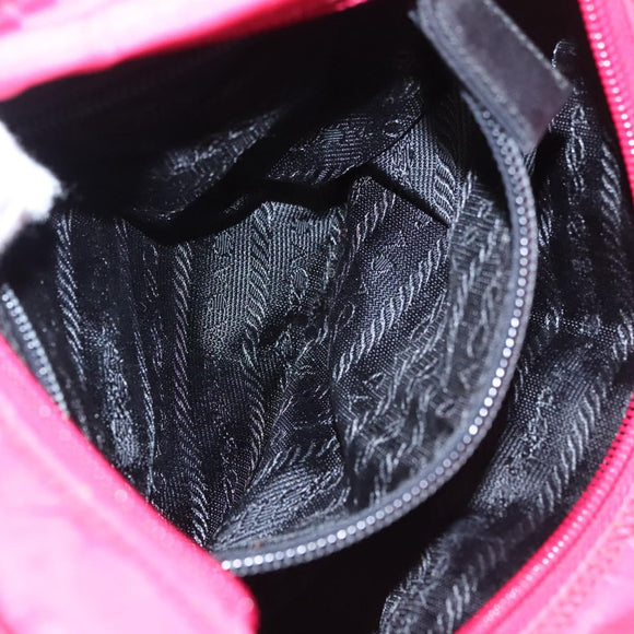 PRADA Hand Bag Nylon Pink Auth 109805