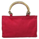 PRADA Hand Bag Nylon Pink Auth 109805-2