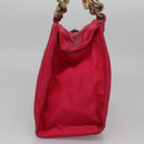 PRADA Hand Bag Nylon Pink Auth 109805-3