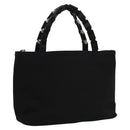 Salvatore Ferragamo Hand Bag Nylon Black Auth 109806-1