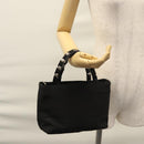 Salvatore Ferragamo Hand Bag Nylon Black Auth 109806-21