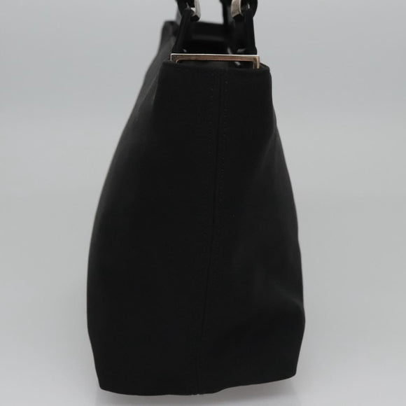 Salvatore Ferragamo Hand Bag Nylon Black Auth 109806