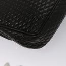 BALLY Quilted Chain Shoulder Bag Leather Black Auth 109809-16