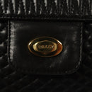 BALLY Quilted Chain Shoulder Bag Leather Black Auth 109809-18