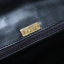 BALLY Quilted Chain Shoulder Bag Leather Black Auth 109809-21