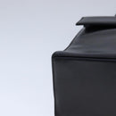 Salvatore Ferragamo Gancini Hand Bag Leather 2way Black Gold Auth 109838-8