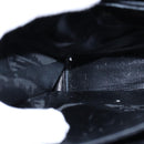 Salvatore Ferragamo Gancini Hand Bag Leather 2way Black Gold Auth 109838-19