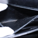 Salvatore Ferragamo Gancini Hand Bag Leather 2way Black Gold Auth 109838-21