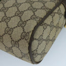GUCCI GG Supreme Web Sherry Line Clutch Bag PVC Beige 32 014 3553 Auth 109848-10