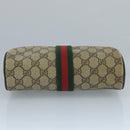 GUCCI GG Supreme Web Sherry Line Clutch Bag PVC Beige 32 014 3553 Auth 109848-7