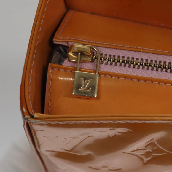 LOUIS VUITTON Monogram Vernis Columbus Bag Marshmallow Pink M91032 Auth 109860