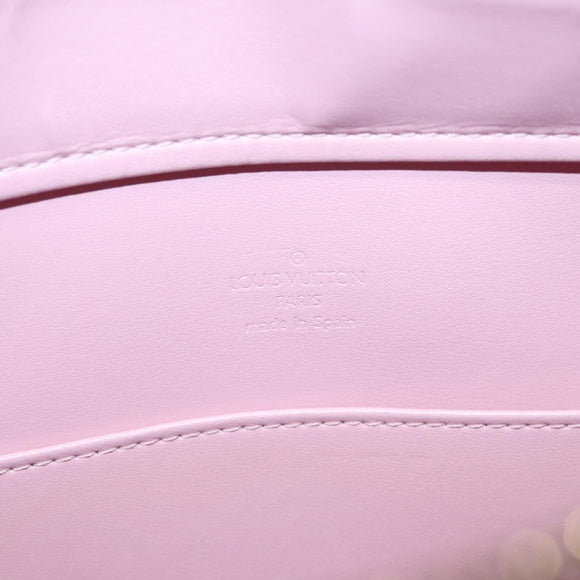 LOUIS VUITTON Monogram Vernis Columbus Bag Marshmallow Pink M91032 Auth 109860