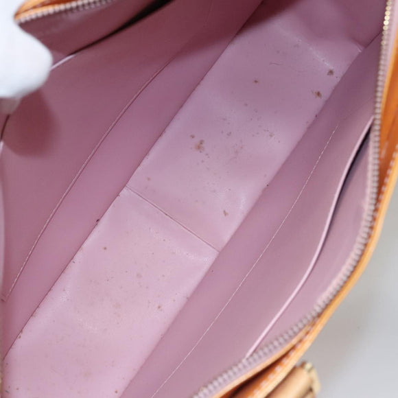 LOUIS VUITTON Monogram Vernis Columbus Bag Marshmallow Pink M91032 Auth 109860