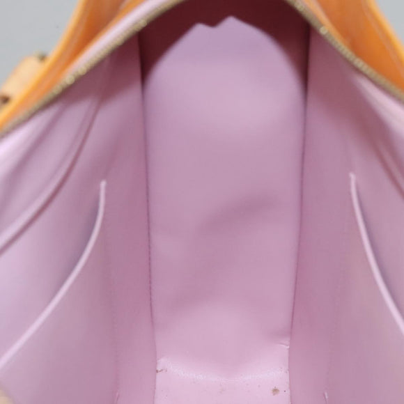 LOUIS VUITTON Monogram Vernis Columbus Bag Marshmallow Pink M91032 Auth 109860