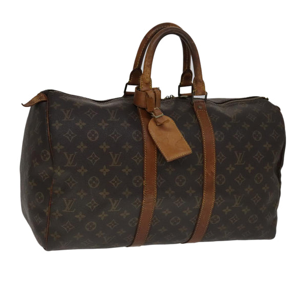 LOUIS VUITTON Monogram Keepall 45 Boston Bag M41428 LV Auth 109876