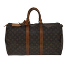 LOUIS VUITTON Monogram Keepall 45 Boston Bag M41428 LV Auth 109876-13