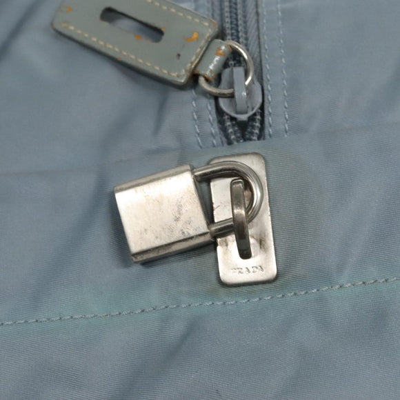 PRADA Shoulder Bag Nylon Light Blue Auth 109898