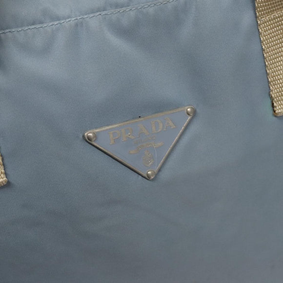 PRADA Shoulder Bag Nylon Light Blue Auth 109898