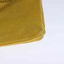 CELINE Trio Shoulder Bag Leather Yellow Gold Auth 109899-16