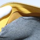 CELINE Trio Shoulder Bag Leather Yellow Gold Auth 109899-11