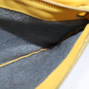 CELINE Trio Shoulder Bag Leather Yellow Gold Auth 109899-27