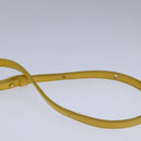 CELINE Trio Shoulder Bag Leather Yellow Gold Auth 109899-8