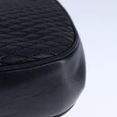 BALLY Chain Shoulder Bag Leather Black Gold Auth 109900-16