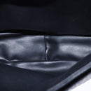 BALLY Chain Shoulder Bag Leather Black Gold Auth 109900-12