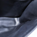 BALLY Chain Shoulder Bag Leather Black Gold Auth 109900-18