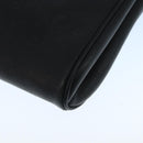 CELINE Shoulder Bag Leather Black Gold Auth 109904-15