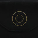 CELINE Shoulder Bag Leather Black Gold Auth 109904-17