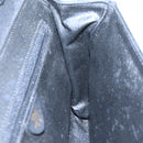 CELINE Shoulder Bag Leather Black Gold Auth 109904-19