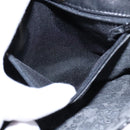 BALLY Chain Shoulder Bag Leather Black Gold Auth 109917-20