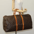 LOUIS VUITTON Monogram Keepall 60 Boston Bag M41422 LV Auth 109934-22
