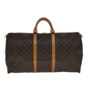 LOUIS VUITTON Monogram Keepall 60 Boston Bag M41422 LV Auth 109934-2