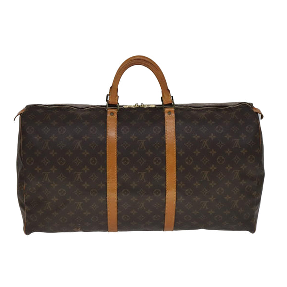 LOUIS VUITTON Monogram Keepall 60 Boston Bag M41422 LV Auth 109934