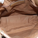 BURBERRY Nova Check Tote Bag PVC Leather 2way Beige Auth 109937-12