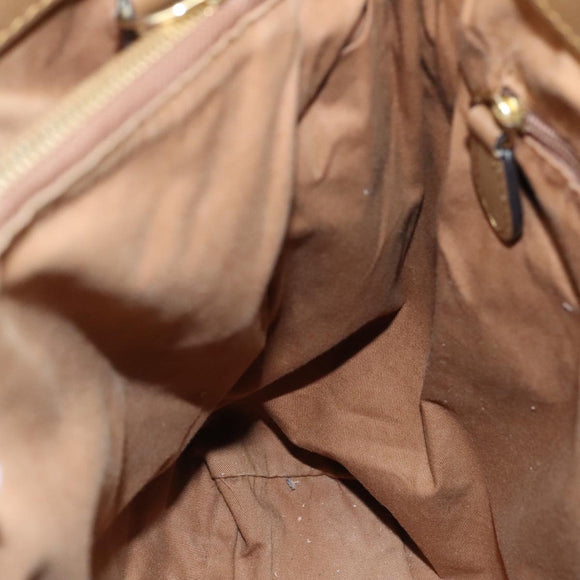 BURBERRY Nova Check Tote Bag PVC Leather 2way Beige Auth 109937