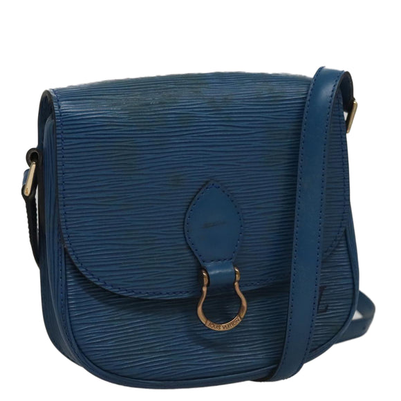 LOUIS VUITTON Epi Saint Cloud PM Shoulder Bag Blue M52195 LV Auth 109960