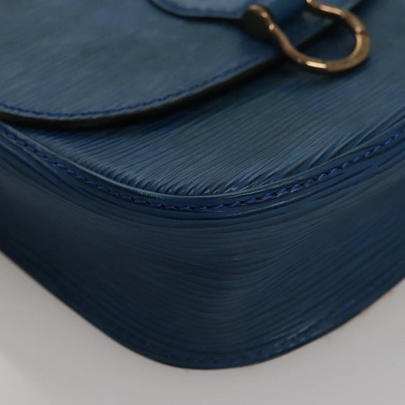 LOUIS VUITTON Epi Saint Cloud PM Shoulder Bag Blue M52195 LV Auth 109960